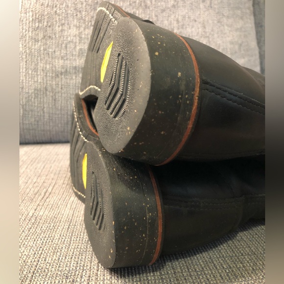 Chippewa x LL Bean Men's 7.5 Katahdin Iron Works Black Leather Boots - Picture 4 of 4